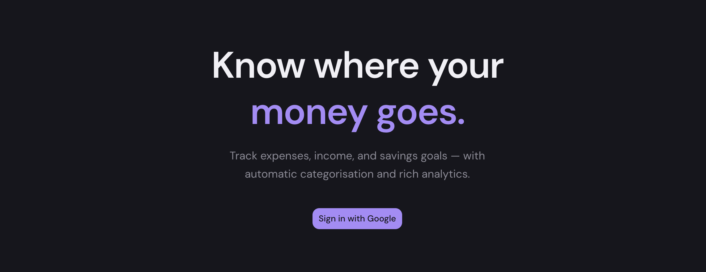 Finance Tracker